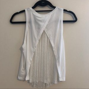 ASOS open fringe back top